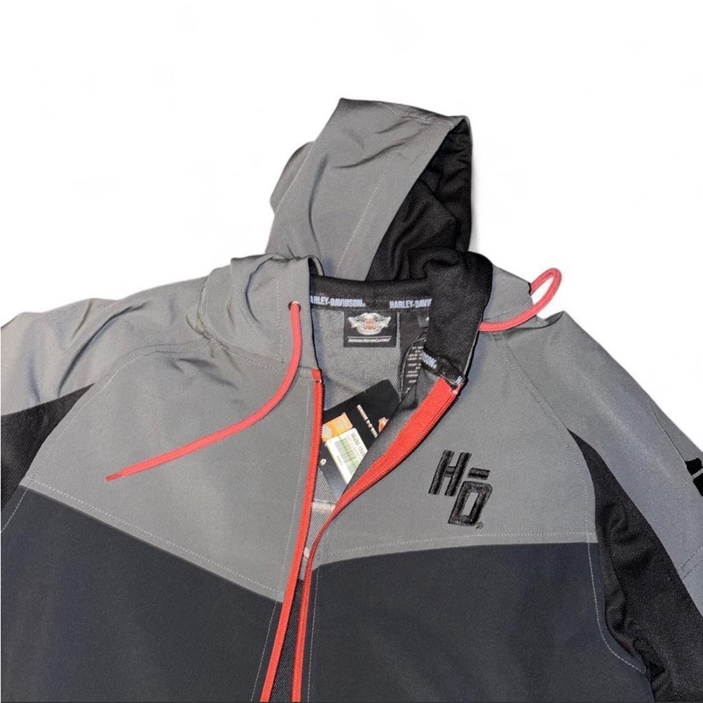 Harley-Davidson Gray and Black Performance Jacket with Red Accents